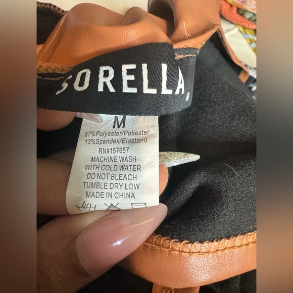 Camel Colored PU Leather 2-Piece Set - Picture 10 of 10